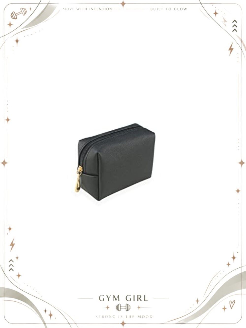 Mini PU Leather Waterproof Cosmetic Makeup Bag Travel Toiletry Pouch